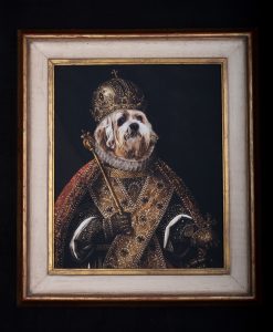 Gold King White Frame