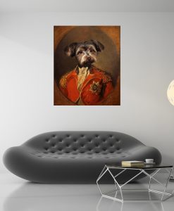 Red Barring Canvas